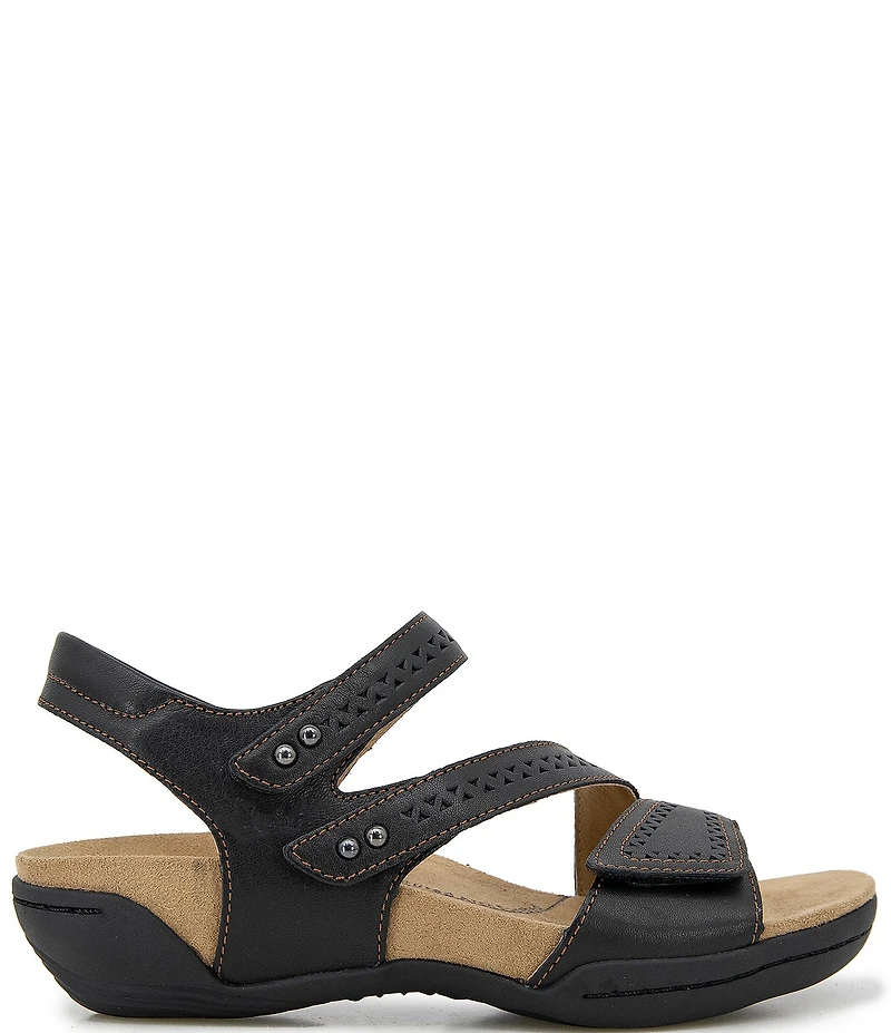Jambu Makayla Perforated Leather Sandals