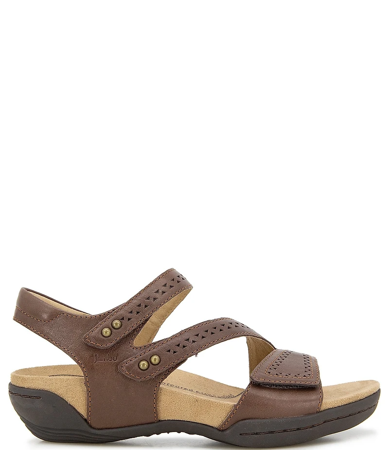 Jambu Makayla Perforated Leather Sandals