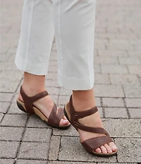 Jambu Makayla Perforated Leather Sandals