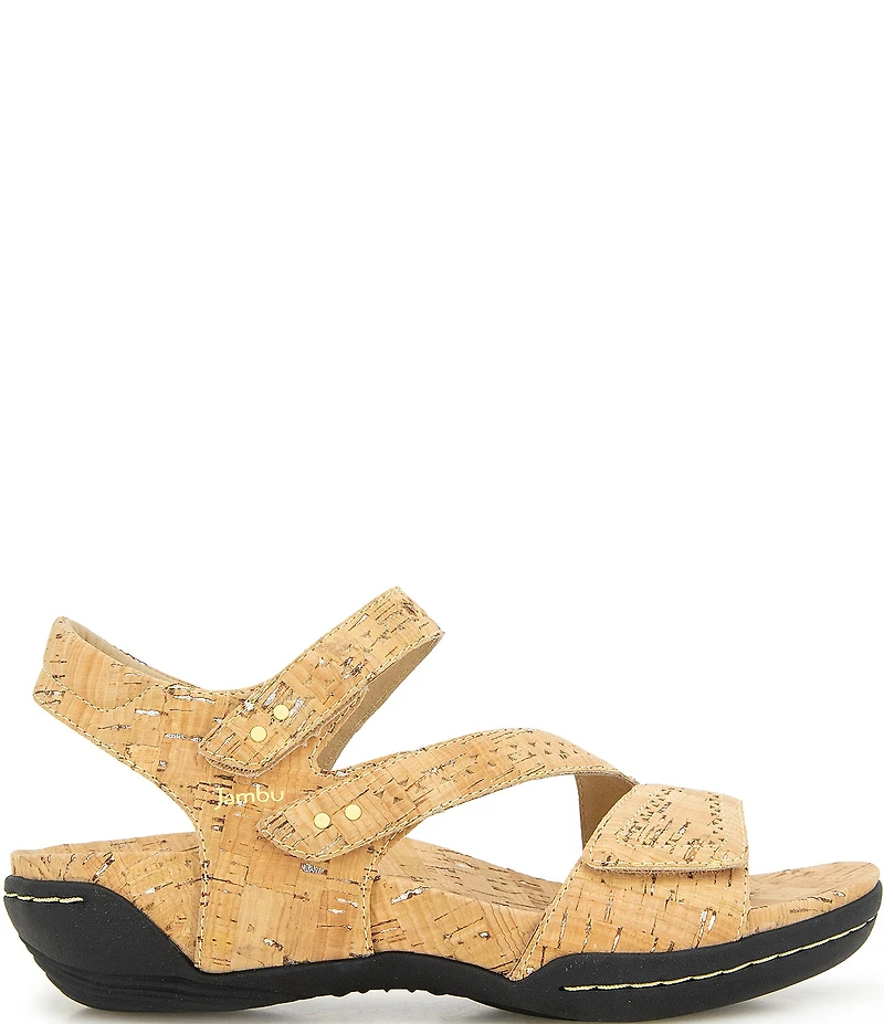 Jambu Makayla Shimmer Cork Stud Detail Sandals
