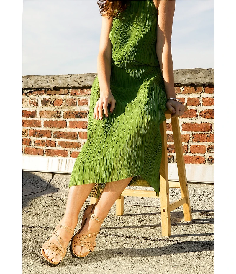 Jambu Makayla Shimmer Cork Stud Detail Sandals