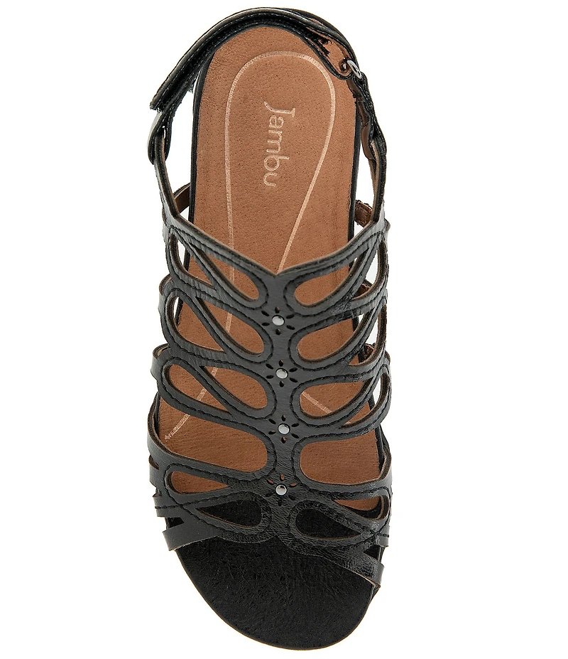 Jambu Miriam Leather Caged Sandals
