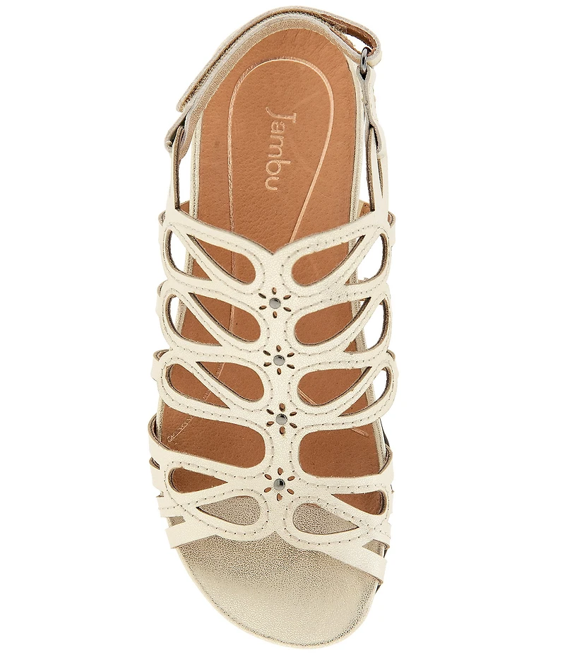 Jambu Miriam Leather Caged Sandals