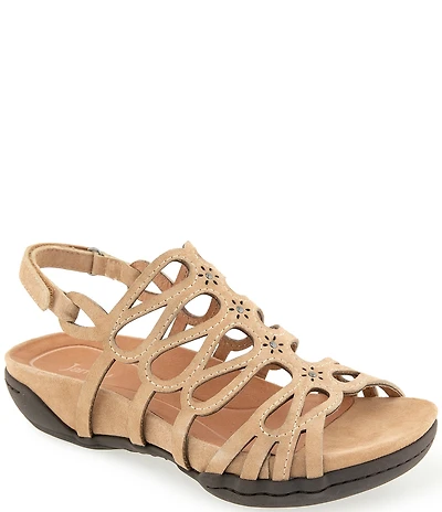 Jambu Miriam Nubuck Suede Caged Sandals