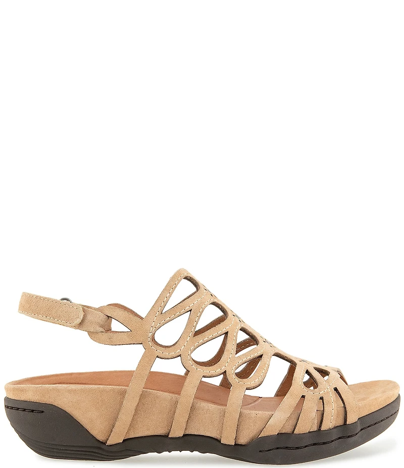 Jambu Miriam Nubuck Suede Caged Sandals