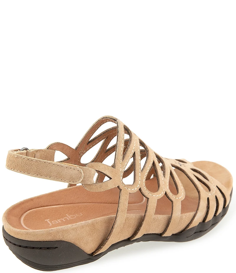 Jambu Miriam Nubuck Suede Caged Sandals