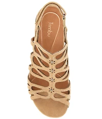 Jambu Miriam Nubuck Suede Caged Sandals