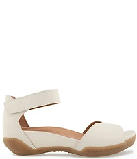 Jambu Missy Leather Ankle Strap Wedge Sandals