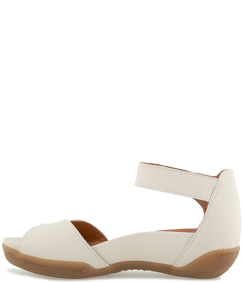 Jambu Missy Leather Ankle Strap Wedge Sandals