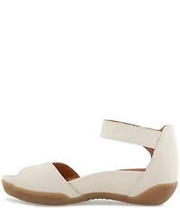 Jambu Missy Leather Ankle Strap Wedge Sandals