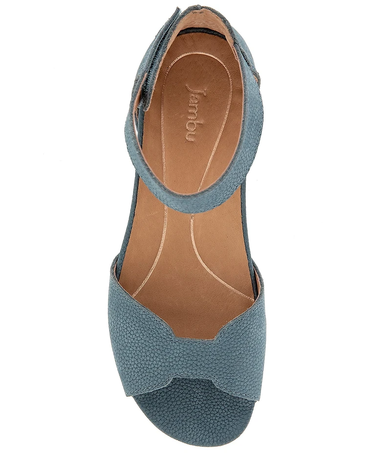 Jambu Missy Nubuck Suede Ankle Strap Sandals