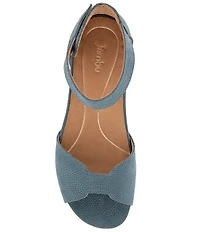 Jambu Missy Nubuck Suede Ankle Strap Sandals