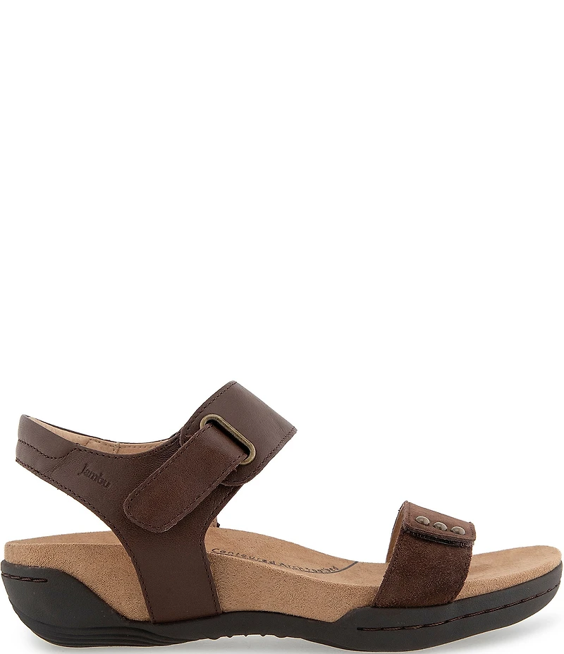 Jambu Morgan Leather and Suede Sandals