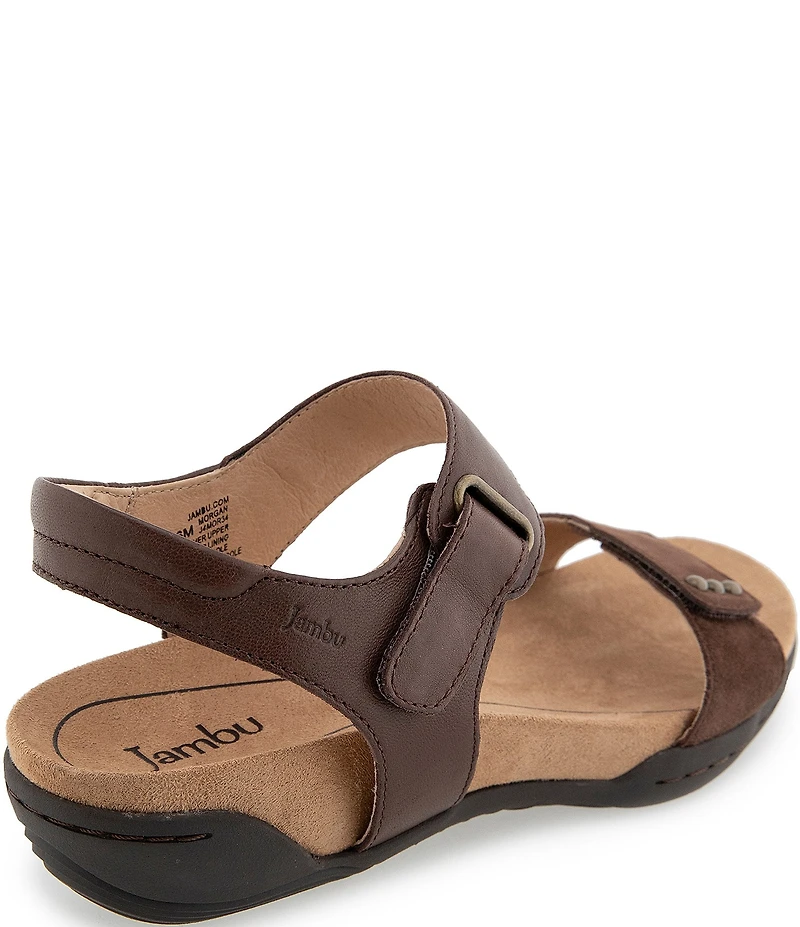 Jambu Morgan Leather and Suede Sandals