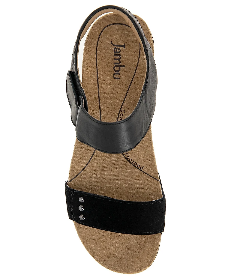 Jambu Morgan Leather and Suede Sandals