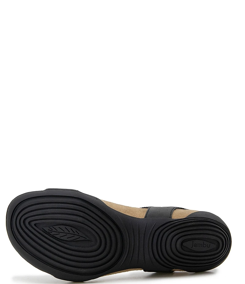 Jambu Morgan Leather and Suede Sandals