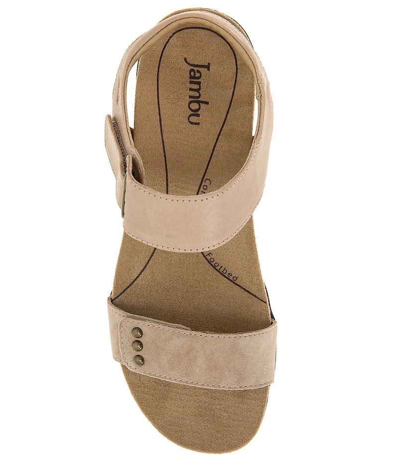 Jambu Morgan Leather and Suede Sandals