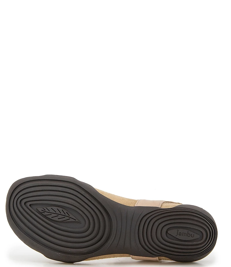 Jambu Morgan Leather and Suede Sandals