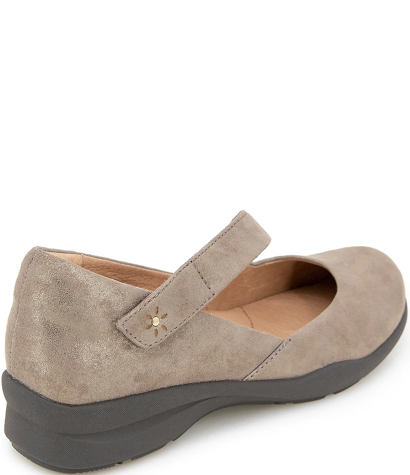 Jambu Treva Leather Asymmetrical Strap Mary Jane Pumps