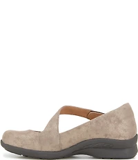 Jambu Treva Leather Asymmetrical Strap Mary Jane Pumps