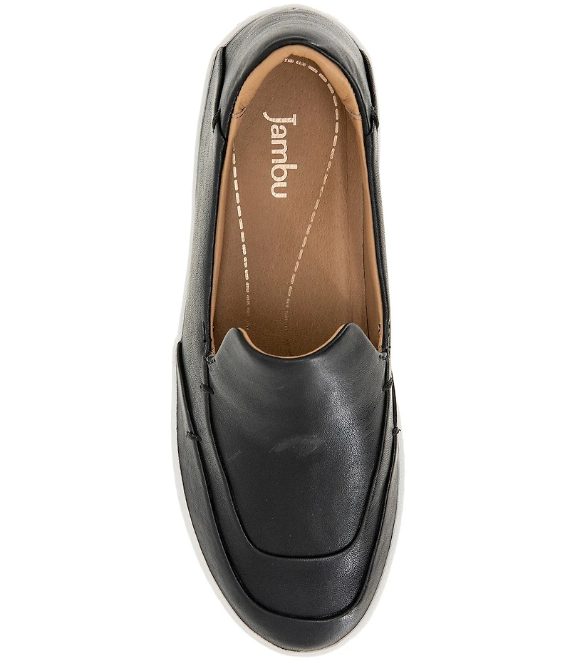 Jambu Women's Cami Leather Slip On Platform Sneakers