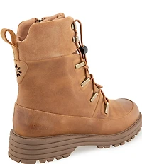 Jambu Women's Indy Water Resistant Leather and Suede Bungee Lace Mid Boots