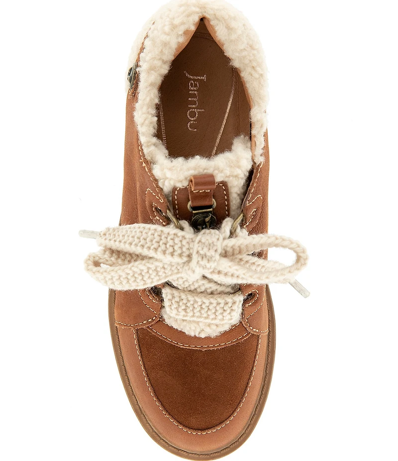 Jambu Women's Ivory Leather and Suede Lace Up Oxfords