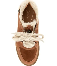 Jambu Women's Ivory Leather and Suede Lace Up Oxfords