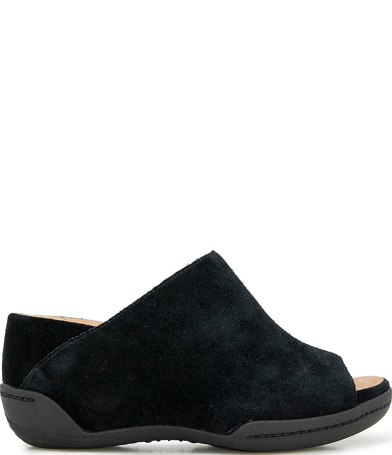 Jambu Women's Nelly Suede Platform Wedge Slide Sandals