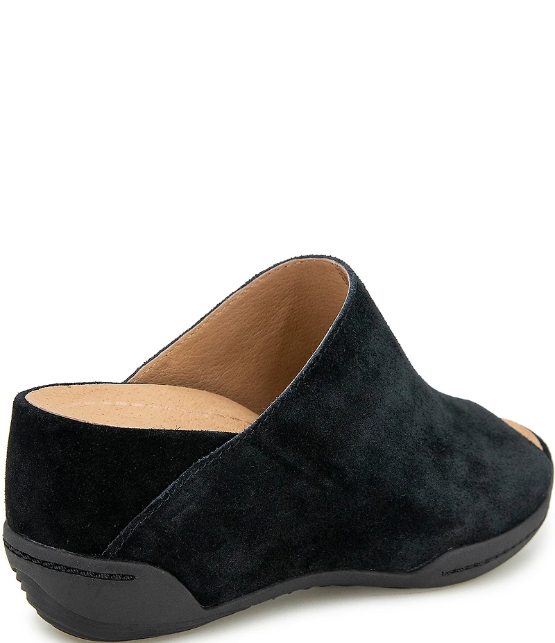 Jambu Women's Nelly Suede Platform Wedge Slide Sandals