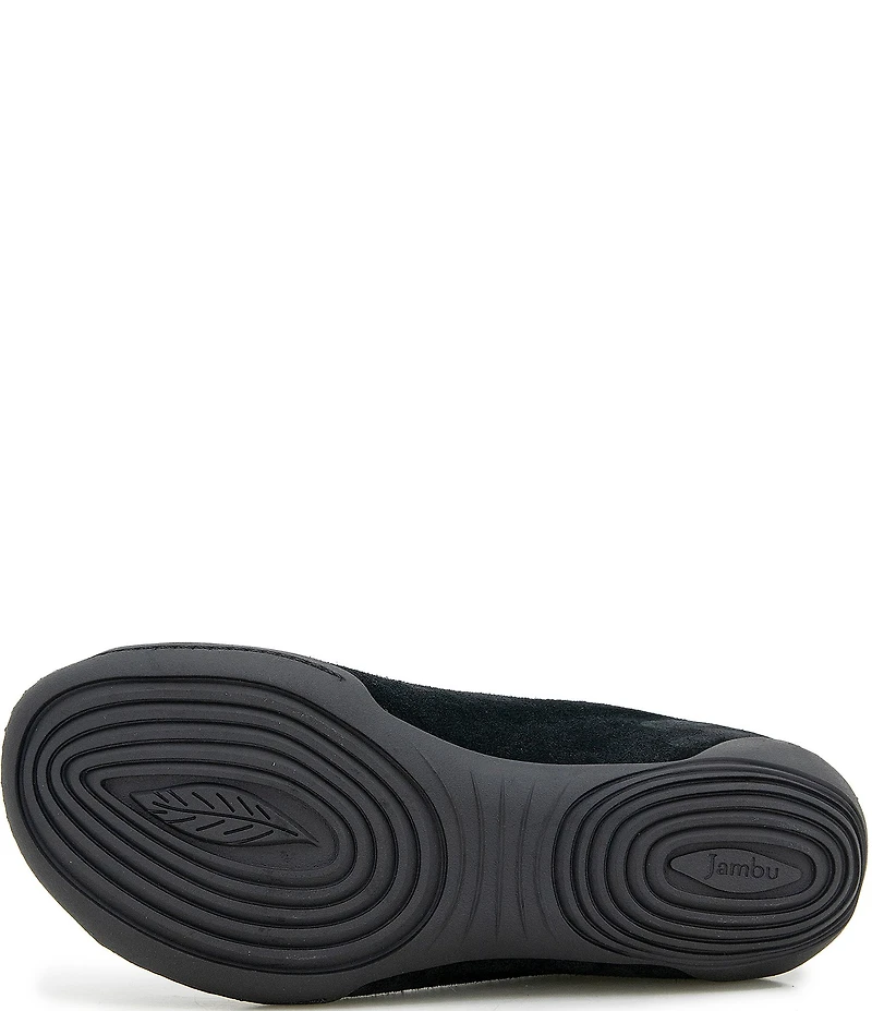 Jambu Women's Nelly Suede Platform Wedge Slide Sandals