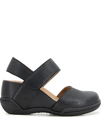 Jambu Women's Nia Leather Mary Jane Slingback Wedge Pumps