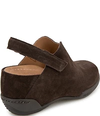 Jambu Women's Nori Suede Slingback Wedge Clogs