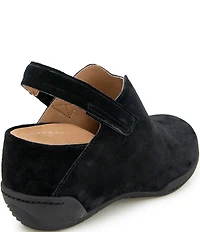 Jambu Women's Nori Suede Slingback Wedge Clogs