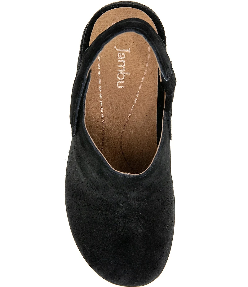 Jambu Women's Nori Suede Slingback Wedge Clogs