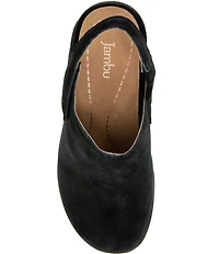 Jambu Women's Nori Suede Slingback Wedge Clogs