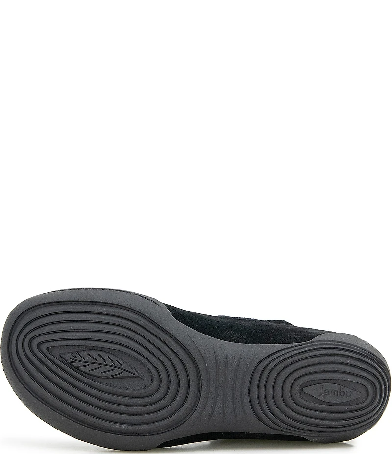 Jambu Women's Nori Suede Slingback Wedge Clogs
