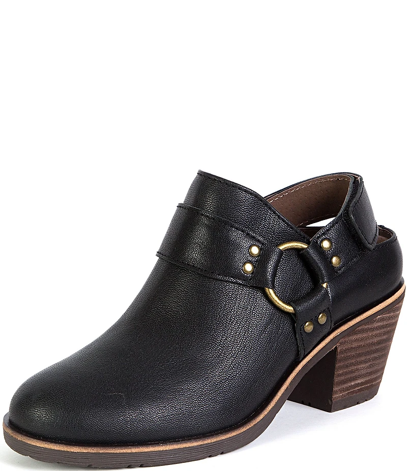 Jambu Women's Valora Leather O-Ring Hardware Slingback Shooties