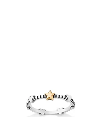 James Avery 14K Gold and Sterling Silver My Shining Star Two Tone Heart Band Ring