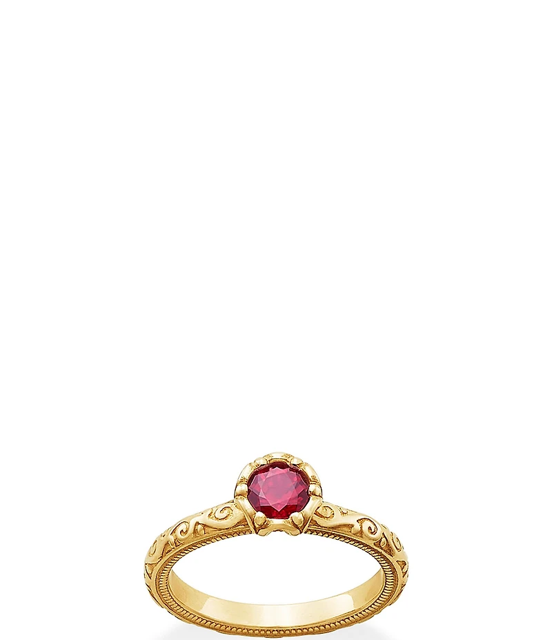 James Avery 14K Gold Cherished Birthstone Band Ring