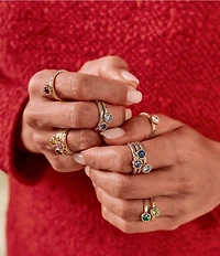 James Avery 14K Gold Cherished Birthstone Band Ring