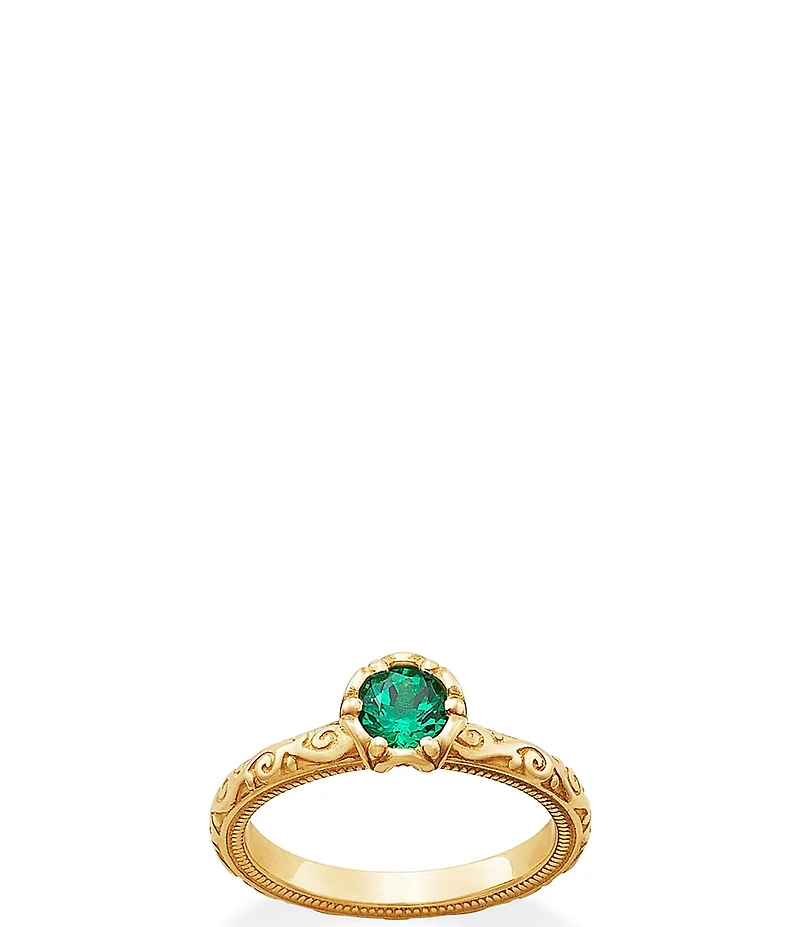 James Avery 14K Gold Cherished Birthstone Band Ring