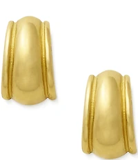 James Avery 14K Gold Christina French Puffy Hoop Earrings