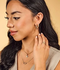 James Avery 14k Gold Confetti Hoop Earrings