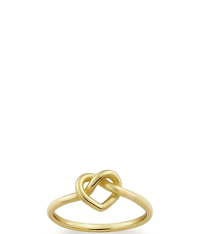 James Avery 14K Gold Delicate Heart Knot Ring