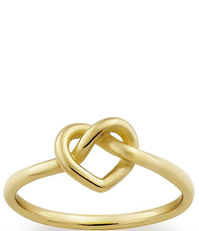 James Avery 14K Gold Delicate Heart Knot Ring