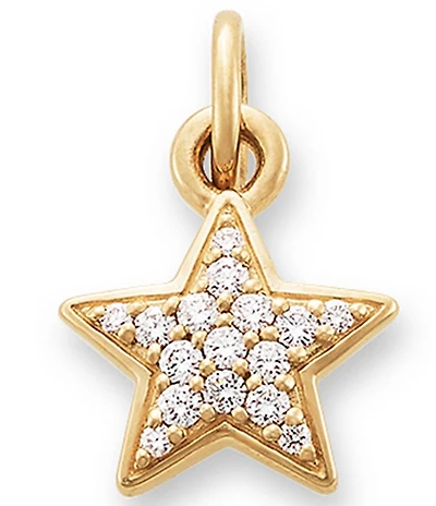James Avery 14K Gold Diamond Pave Star Pendant