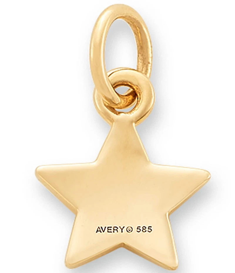 James Avery 14K Gold Diamond Pave Star Pendant