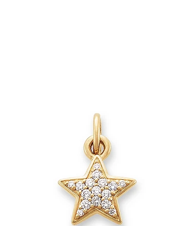 James Avery 14K Gold Diamond Pave Star Pendant
