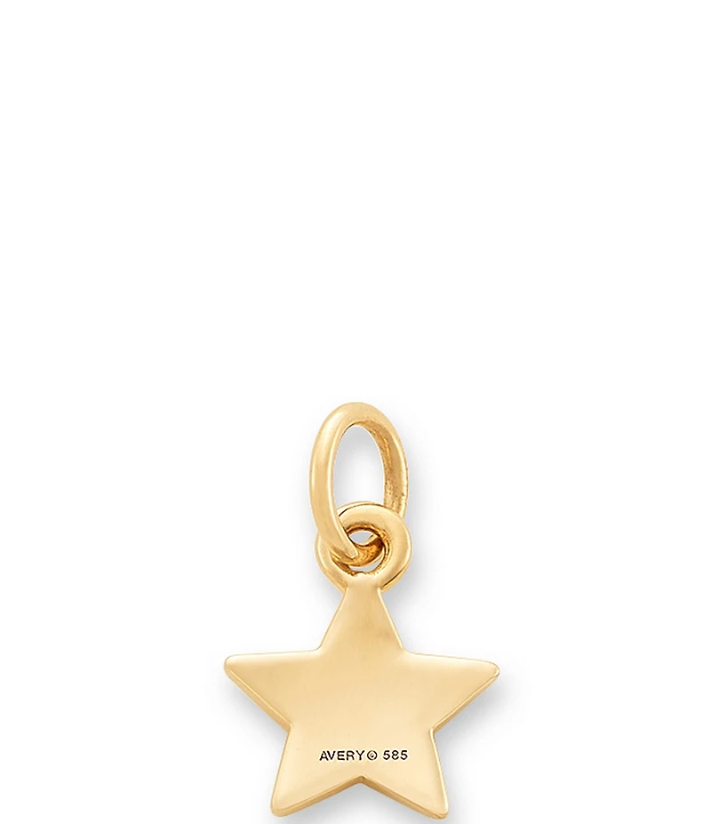 James Avery 14K Gold Diamond Pave Star Pendant